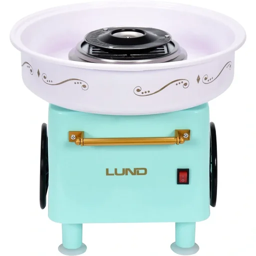 "Cotton candy machine with anti-slip function - 450W - stainless steel - 29.5x29.5x27 cm image"