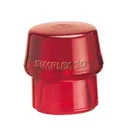 Replacement head plastic, red, hard, for scaffolding and tent construction, carpentry, universally applicable