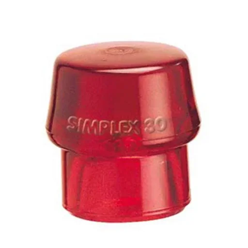 "Replacement head plastic, red, hard, for scaffolding and tent construction, carpentry, universally applicable image"