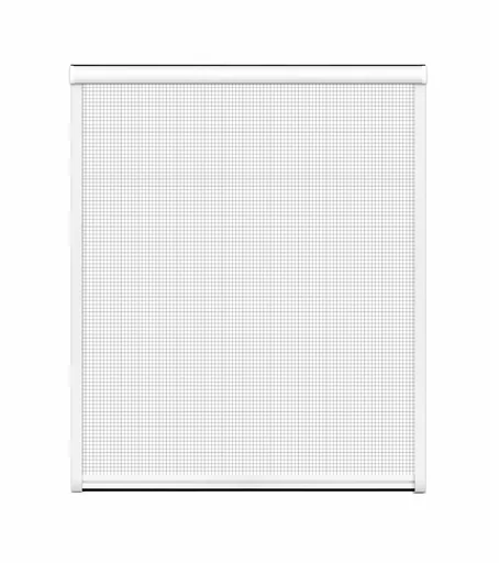 "Insect screen roller blind for windows, 100 x 160 cm in white image"