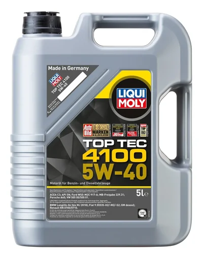 "Low-friction engine oil Top Tec 4100 5W-40, 5 liters image"