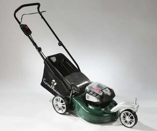 "Cordless lawn mower Trike 405/40-2.5S with spare battery image"
