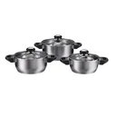 Cooking pot set 16/18/20 cm, stainless steel