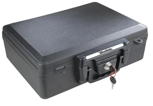 "Document box for safe storage of documents, fireproof image"