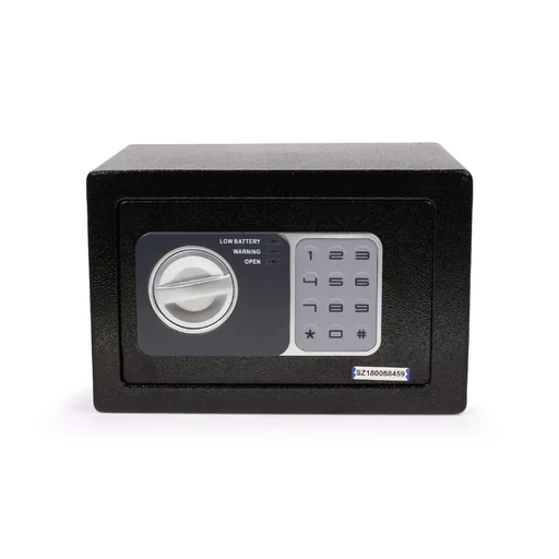 "Safe with electronic combination lock and 3 LED displays image"