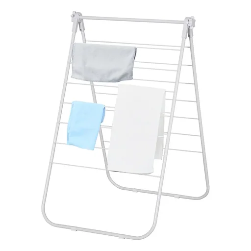 "Foldable clothes rack white image"