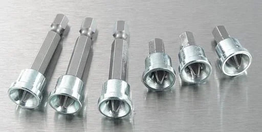 "Screwdriver bit set 6-piece with depth stop for plasterboard image"