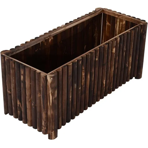 "Raised bed L120 x W50 x H50cm planter vegetable bed wood image"