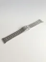 Watch strap stainless steel, sandblasted, matt, safety bar