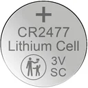 Lithium button cell CR2477, 3 Volt - 1 piece