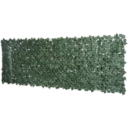 "Privacy Screen Artificial Hedge Wall Decoration 1x3m Dark Green image"