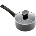 Cooking pot with lid - 18 cm - Black