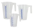 Measuring cup with handle and spout, with filling scale, for 1000ml
