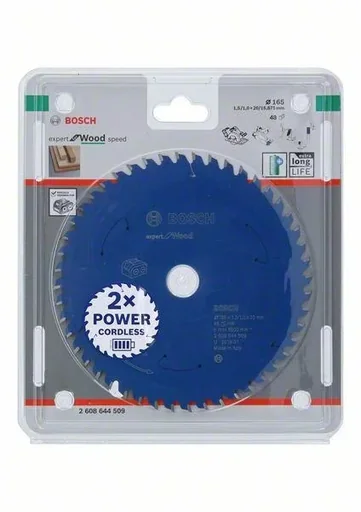 "Circular saw blade for cordless saws, Expert for Wood, 165 x 1.5/1 x 20 mm image"