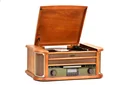 Retro HiFi system with record/CD/cassette player, DAB+/FM radio, Bluetooth and encoding