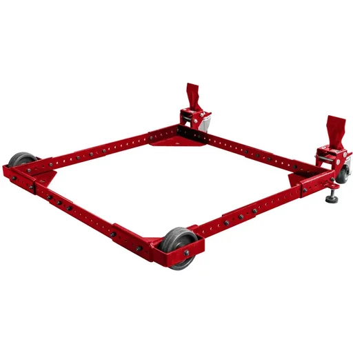 "Transport roller for machines - Adjustable - 410 kg - 2 wheels with brake image"