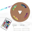 RGB LED flex strip digital, 5m, 150 RGB LEDs, 24 watts, remote control""