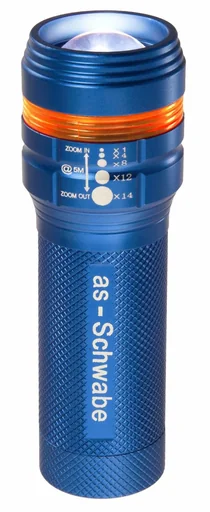 "LED flashlight XT1 with zoom image"