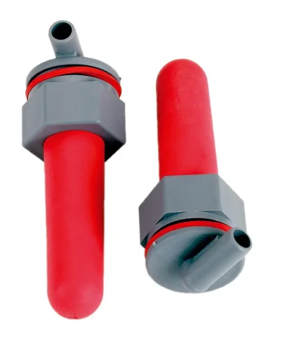 "Replacement valve with suction cup, 100 mm, red, 2-pack image"