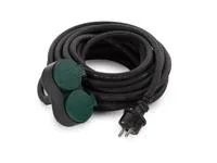 "Extension cable with 2 unused sockets - pin earthing 10 m image"
