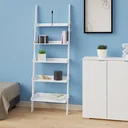 Ladder frame white with 5 levels 180cm
