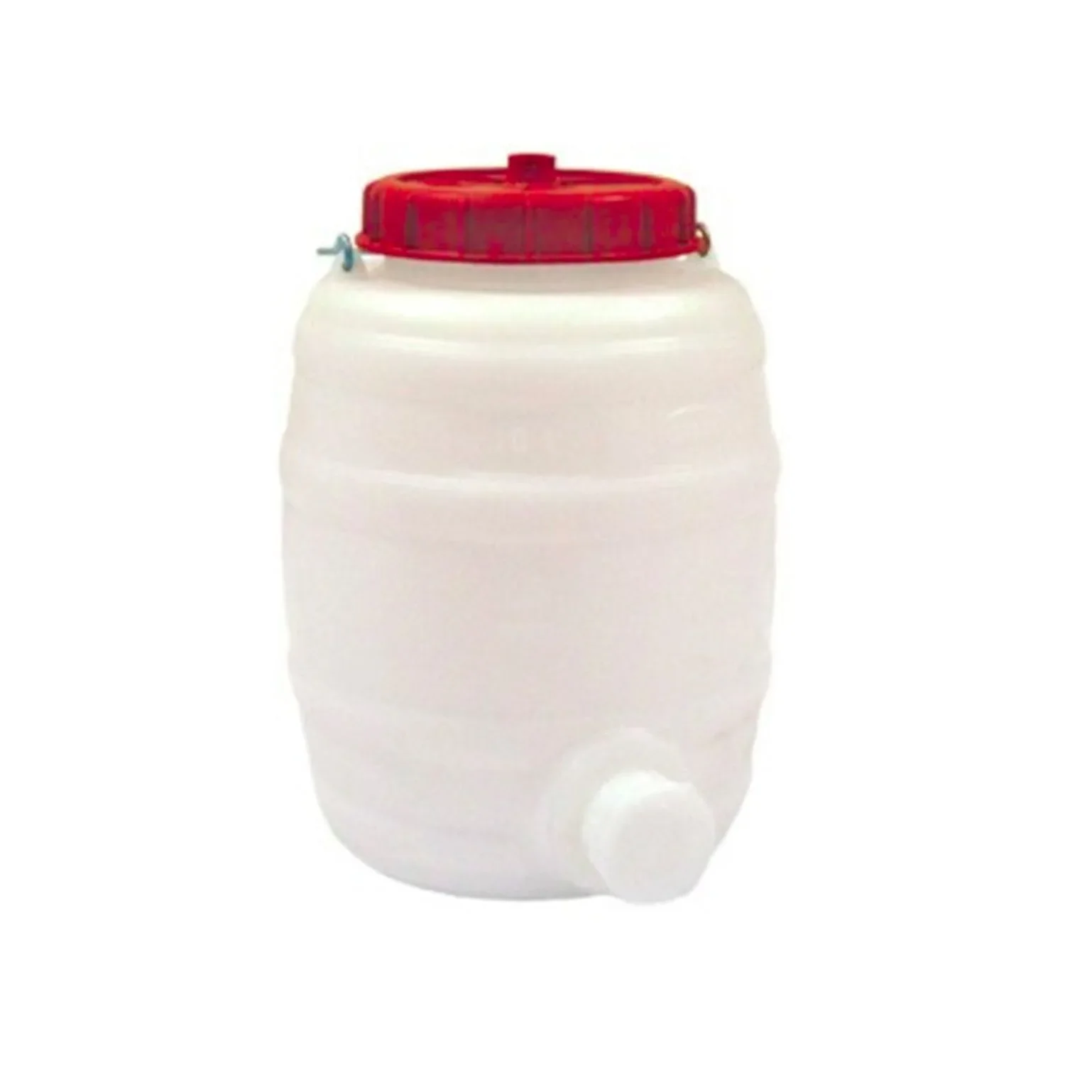 Drink keg round + lid + tap 15 l