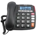 Large button telephone with extra large buttons and LCD display