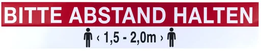 "Floor and wall sticker "Keep your distance / Figure" image"
