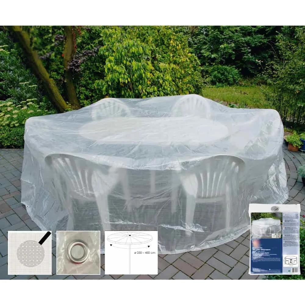 Round Clear Patio Furniture Cover 320x93cm