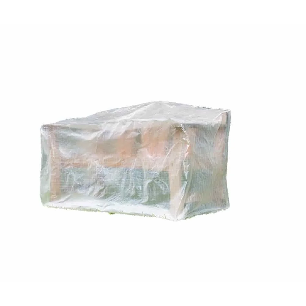 Clear Patio Furniture Cover - 2-Seater Bench Cover 120x75x80cm