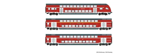 "3-piece set: double-decker carriage, DB AG (AC) image"