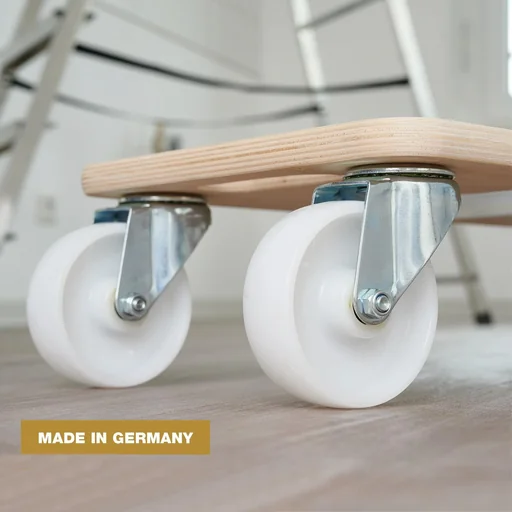 "Transport aid MM 1326, 59 x 29 x 13.5 cm, hard castors Ø 100 mm, roller bearings, FSC® birch plywood, load capacity 400 kg image"