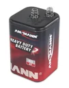 Zinc-carbon block battery 4R25, 6V