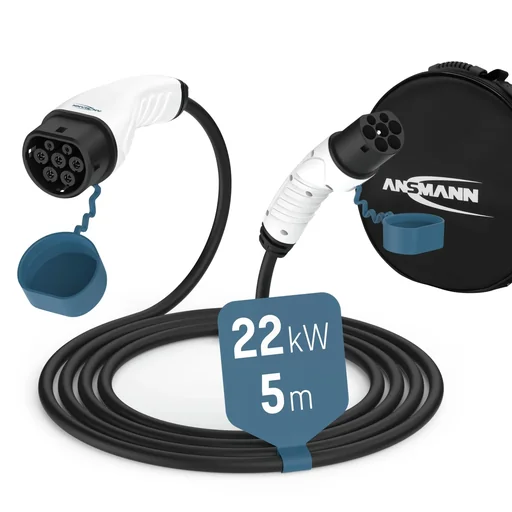 "Car charging cable 22KW TYPE2 MODE 3 32A 500cm image"