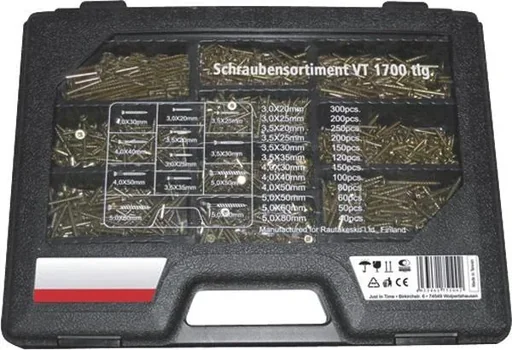 "Screw assortment 1700 pieces image"