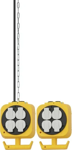 "Power distributor, IP20, 2 x 4 protective contact sockets image"
