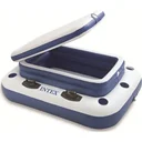 Inflatable cooler with bottle holder