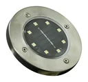 Solar stainless steel floor spotlights - set of 2