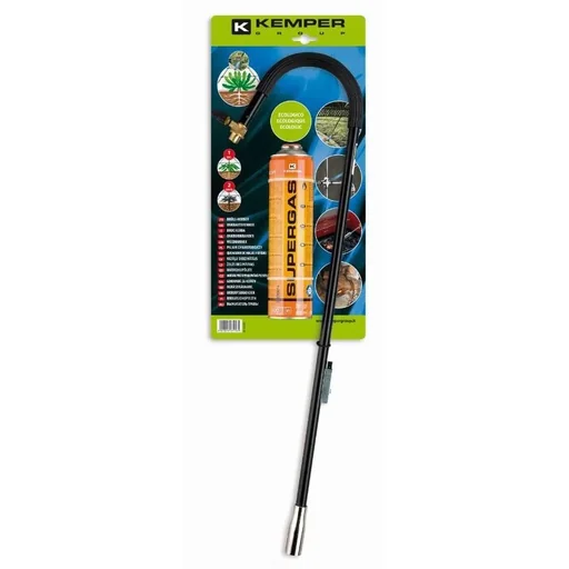 "Weed burner with piezo ignition and free gas bottle image"