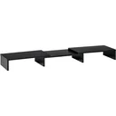 Monitor stand length angle adjustable double screen stand wooden shelf monitor holder for computer screen lapt