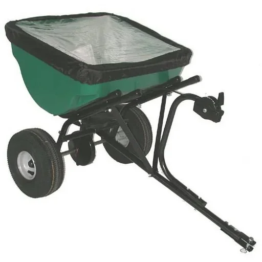 "Turfmaster Precision trailed spreader 45 kg. Fertilizer and salt spreader image"