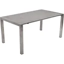 Extendable table SIENNA, stainless steel 304 / plastic HPL, grey