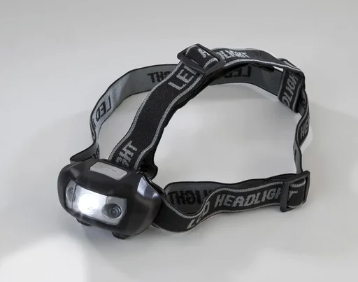 "Cree LED headlamp 3 watts with 2 additional red LEDs image"