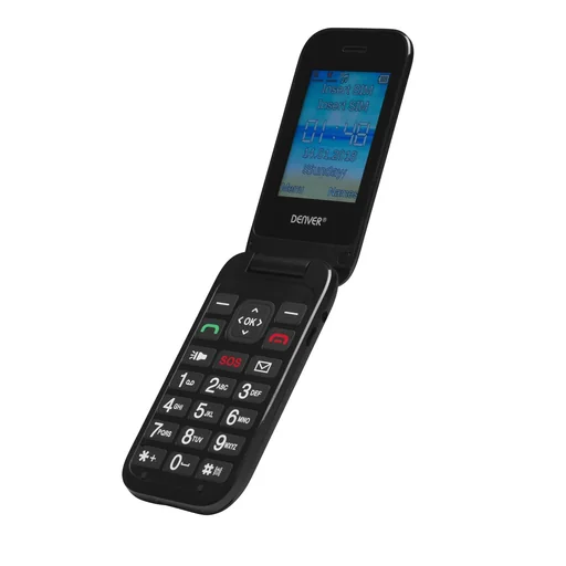 "High-quality clamshell phone with 2.4" color display image"