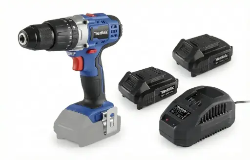 "Cordless impact drill 18 V Li - Ion ASBS 18 including 2 batteries 2.0 Ah and charger image"