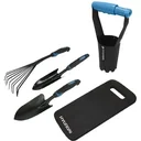 5-piece garden tool set with onion planter