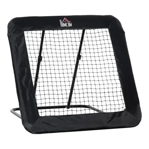 "Football Rebounder foldable for baseball basketball volleyball adjustable steel black 128 x 118 x 108-120 cm image"