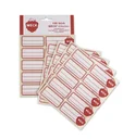 Water-soluble labels, 100 pieces