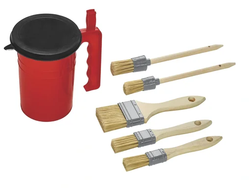 "Brush set, 6 pieces in a pot image"