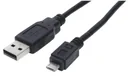 USB-A male to Micro USB-B male - connection cable length 1.8 m